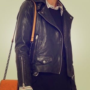 Top Shop Leather Motto Jacket